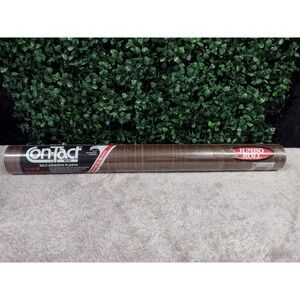 Vtg Contact Brand Jumbo Roll 36 SqFt Walnut Wood Grain Self Adhesive Shelf Liner